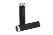 White Double Locking Handlebar Grips for Mountain Bike Cycle Bicycle MTB BMX