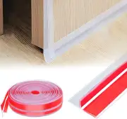 2024 Updated 9.8Ft T-Shaped Clear Weather Stripping Door Seal, Door Draft Stoppe