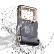 Nevenka Underwater Diving Snorkeling Phone Case 15m Waterproof Cellphone Case with Lanyard for iPhone Galaxy Huawei Moto All Series-Blue