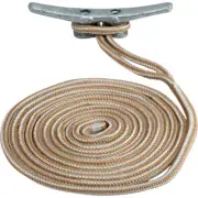 Sea-Dog 302119025G/W-1 Double Braided Nylon Dock Line 3/4" X 25' Gold/White