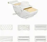 Heavy Duty 6-in-1 Vegetable Chopper - 6 Blade Mandoline Slicer,6 in 1 Vegetable Chopper Mandoline Slicer for Kitchen Veggie Chopper Food Chopper with Container Multifunction Veggie Cutter