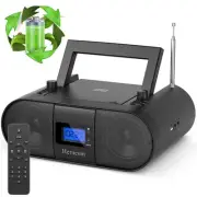 CD Player Portable, FM Radio with Dual Stereo Sound System, Rechargeable Blue...