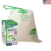 Patented Mint-Flex Trash Bags - 13 Gal Eco-Friendly Size with Rodent Protection