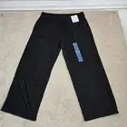 Member's Mark Women's Softest Fleece Relaxed Fit Pant Black Soot Large New