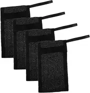 DECOMELODY 4Pcs Soap Foaming Bags Exfoliating Mesh Holders for Bar Soap Bathroom Accessories for Smooth Skin Portable Soap Savers for Travel Quick Drying and