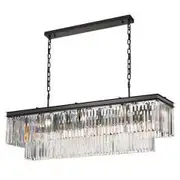 Telbix Serene 13 Light Crystal Bar Pendant Light