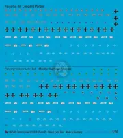 Peddinghaus 1/100 Leopard & Marder Markings PzLehrBtl 93 & 92 (Team Yankee) 3483