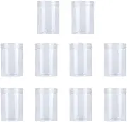 Daiilg 10 Pcs 500Ml Food Jar Sealed Transparent Plastic Kitchen Can Snacks Containers with Lid for Candy Cookies Scented Tea
