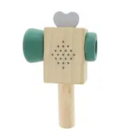 Kaper Kidz CALM & BREEZY Wooden Video Recorder Prism - Green - Imaginative Roleplay Toy