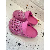 在飛比找蝦皮購物優惠-（二手）Crocs童鞋   kitty  crocs透氣拖鞋