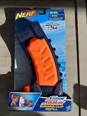 Nerf Super Soaker Banana Clip Refill 20oz Capacity Water 2011 Hasbro New NIP