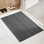 RUN HELIX Durable Indoor/Outdoor Door Mat Non-Slip, Heavy-Duty Entrance Rug, Waterproof, Easy to Clean, Absorbs Dirt & Moisture, Ideal for Entryways, Porches, and Doorsteps, 50x80 cm