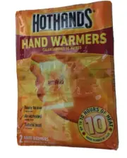 HOTHANDS (2 (HAND/FEET/BODIES) WARMERS/1 PACK) UP TO 10 HOURS OF HEAT-AIR-ACT...