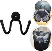 Magnetic Headphone Hanger Stand Mount PC Gaming Headset Headphone Hook, Adjustable Headset Holder - Two Installation Methods - for Computer/Gaming Headsets, Headphone - No Headset