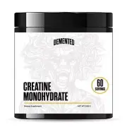 Demented Labz Creatine Monohydrate 300g, 60 servings,Unflavored Creatine