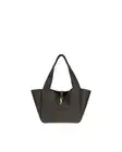 Saint Laurent YSL Leather Tote Bag Women Brown Shoulder Bags