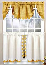 NEW Tabitha 60x16 Tie Up Valance in Sunny YELLOW!