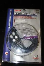 Monster Cable: Interlink LightSpeed 200. Digital Fiber Optic Cable. Toslink.