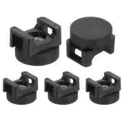 5Pcs Magnetic Zip Tie Mount,22mm Dia Multipurpose Magnetic Cable Clips,Black