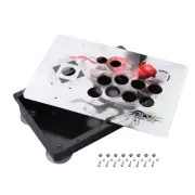 White Arcade Joystick Acrylic Panel+Case Game PC Rocker Joystick for Arcade ffs