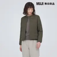 在飛比找momo購物網優惠-【MUJI 無印良品】女輕量羽絨抗靜電內裏無領外套(共4色)