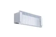 VIENNA Wall Light Interior Surface Mounted 12W Rectangular Matte White 3000K with Frosted Ribbed Diffuser 803LM