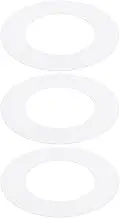 uxcell Goof Rings for 10 Inch Recessed Can Lighting Down Light, 3 Pcs Metal Goof Trim Rings Cover, Outer Diameter 10-inch, Inner Diameter 6.29-inch, Matte Finish White, Flush Mount