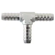 Aeroflow Aluminium Barb T-Piece 3/8" - Silver, AF64-4205S