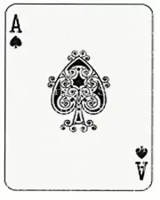 Ace of Spades Poker Birthday ~ Edible 2D Fondant Cake Cupcake Topper ~ D24328 *