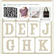 Momenta Adhesive Fabric Stencil Uppercase Serif Alphabet 10" x 10.75"