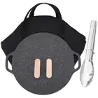 Multi-Purpose Grill Induction Cooker with Bag & Handle & Clip Round Grilling Pan
