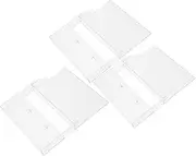 Vaguelly 3pcs Cassette Holder Cassette Tape Storage Case Plastic Cassette Box Audio Cassette Storage