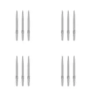 12pc Target Swiss Steel Tip Interchangeable Dart Point Pocket Size 40mm Silver