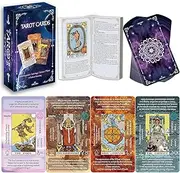 Tarot for Beginners,Tarot Cards Deck with Guide Book,Selected Tarot in-Depth Interpretation Sets with Keywords,Chakras,Planets,Zodiac,Elements,Yes/No, Affirmations.