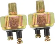 2pcs Brake Light Switch The Switch Switches Brake Light Pressure Switch Replace Front Light Switch Auto Brake Light Accessory Rear Brake Light Handlebar Switch Golden Iron