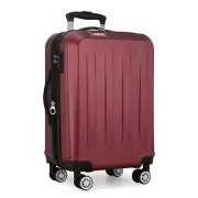 Elite Dori 20" Spinner Carry on Hardside Upright Expandable Luggage - Burgundy