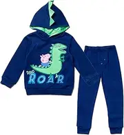 [Peppa Pig] George Pullover Hoodie & Jogger Pants Toddler to Big Kid