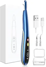 Electric Tooth Cleaner WiFi Visual Smart Tartar Remover with LED Light Teeth Cleaning Kit for Calculus Tartar Tooth Stains Plaque Removal 3 Cleaning Modes USB Rechargeable Tooth Brush Oral C ALKOY