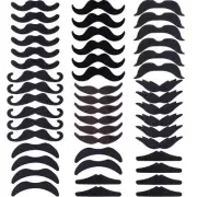 48 Pcs Halloween Fake Mustaches Self Adhesive Novelty Fake Beard Stickers