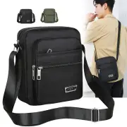 Men's Portable Business Casual Crossbody Bag Multi-compartment Lightweight Waterproof Nylon Shoulder Bag for Travel Dail