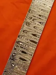 ALABAMA DAMASCUS STEEL BILLET BLANK,BLADE, KNIFE MAKING SUPPLIES - .175" Thick