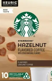 Lot 10 Kcup Starbucks Hazelnut Roast Coffee Pod Warm Brew Holiday Mother Spring