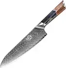 MITSUMOTO SAKARI Japanese Damascus Chef Knife 21 Cm Professional Hand-Forged VG-