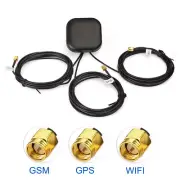 Multi-Band Antenna GPS+WiFi+GSM Antenna SMA Plug Male connector with 3m cable