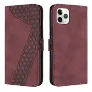 iphone 11 pro Case, PU Leather Flip Cover ic Clasp Design Wallet Card Slots Stand Case