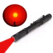 660nM Pen Type Red Light LED Flashlight Astronomy Night Vision Battery Red Torch