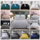 2200TC Solid Colour Quilt Duvet Doona Cover Set Double Queen Super King Size Bed