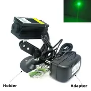 100mw Green Laser Lights 532nm Laser Module Focus Dot Room Escape 12V Driver Fan