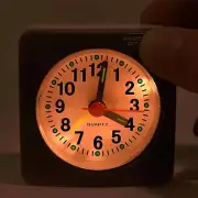 Mini Size Travel Alarm Clocks, Bedside With Snooze And Nightlight Silent Analog