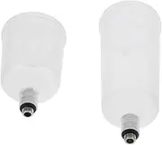Tofficu 2Pcs Professional Paint Cup Refillable Bottles for Airbrush Replaceable Pigment Containers for Model Painting Cake Decoration Makeup Easy to Carry Durable Design